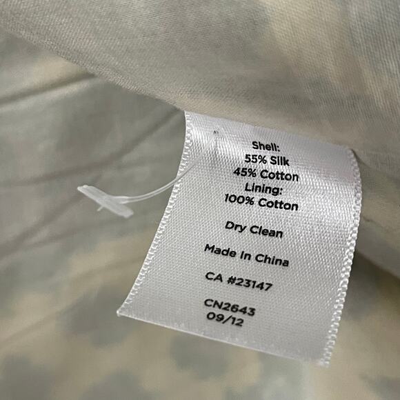 Talbots Silk Cotton Blend Blue Floral Print Sleeveless Top Womens Plus Size 16 - Picture 5 of 5